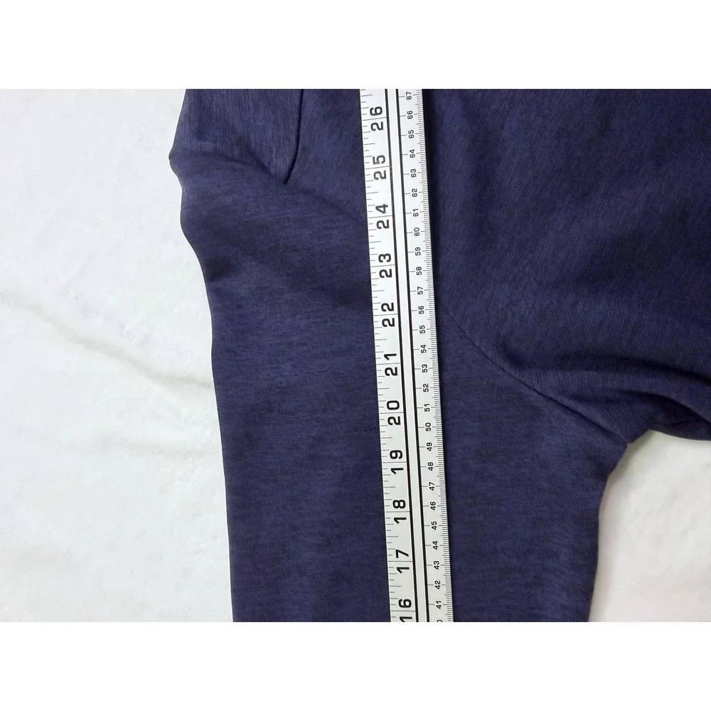 Under Armour Fleece Twist‎ Quarter-Zip Pullover Navy Blue Heathered Logo Size L